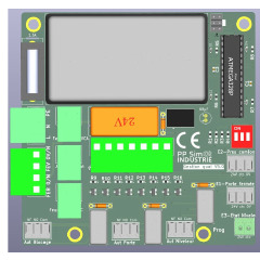 Carte électronique de gestion conçue pour un produit client